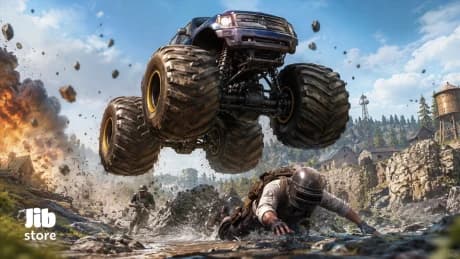 آموزش صفر تا صد استفاده از ماشین Monster Truck در پابجی موبایل