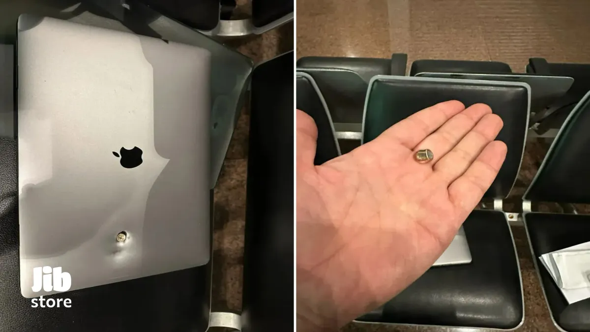 MacBook جان مردی را نجات داد؛ وقتی لپ‌تاپ اپل جلوی گلوله ایستاد!