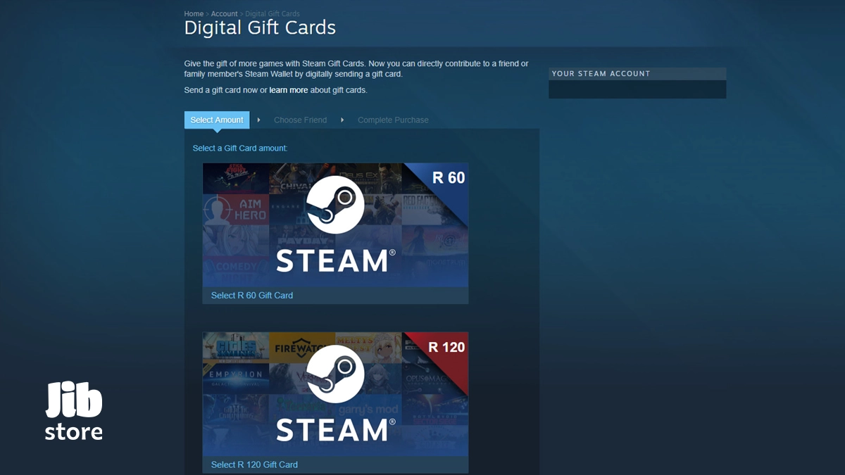 Send Friend Steam Gift Card - Steam Refined Gift Card 750 Rub