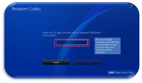فعالسازی گیفت کارت پلی استیشن در کنسول PS4